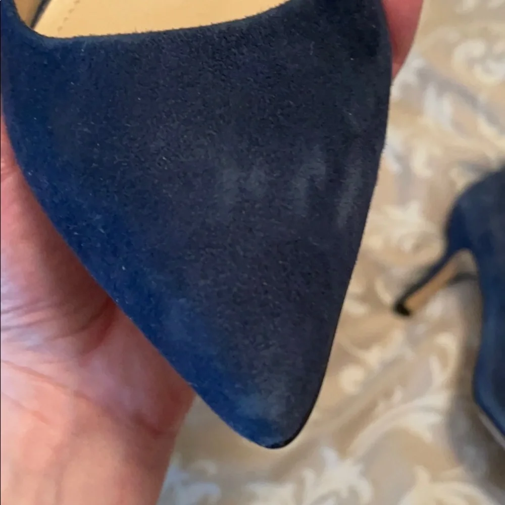 Blue Suede Pumps - Picture 7 of 8